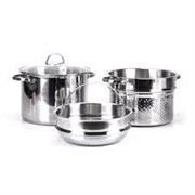 ALLEGRO SET PENT 24CM+CEST+COP INOX MONETA