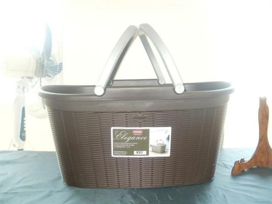 CESTA ELEG C/MAN MOKA STEFANPLAST