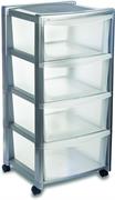 CASSETTIERA LIBERA 4 SILVER 50340 STEFANPLAST