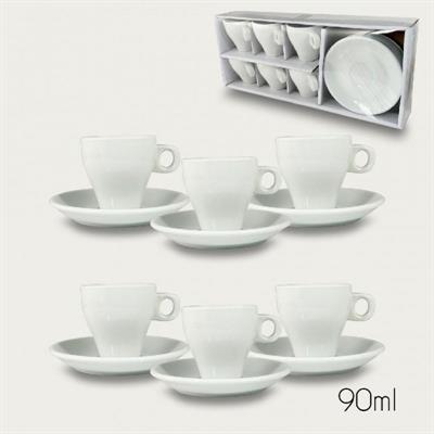 S/6 TAZZE CAFFE C/P 90ML 956136 ARCA